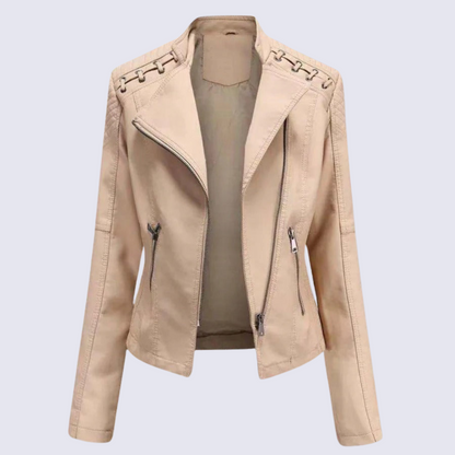 Vegan Leather Women's Biker Jacket