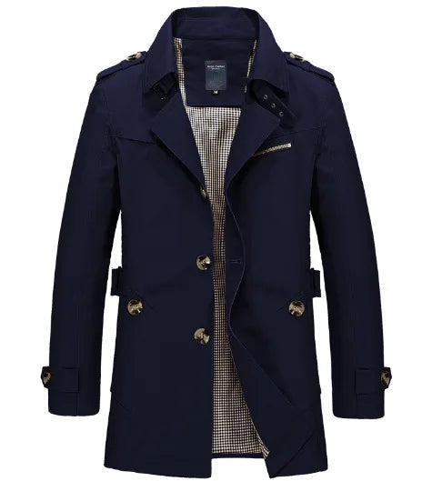 Waterproof Mens Trench Coat with Belt - Nocini