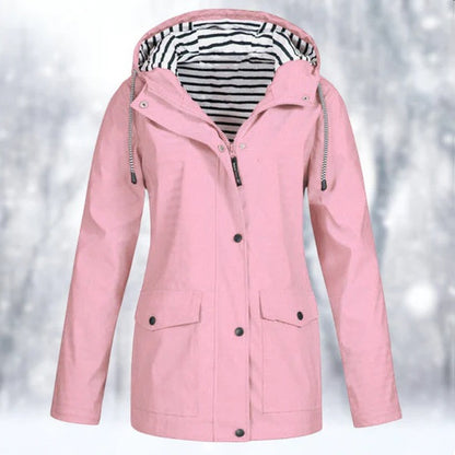 Ladies Waterproof Parka Rain Jacket