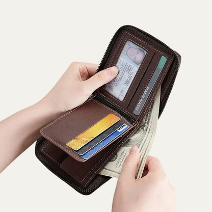 Premium Genuine Leather Men's Coin Wallet