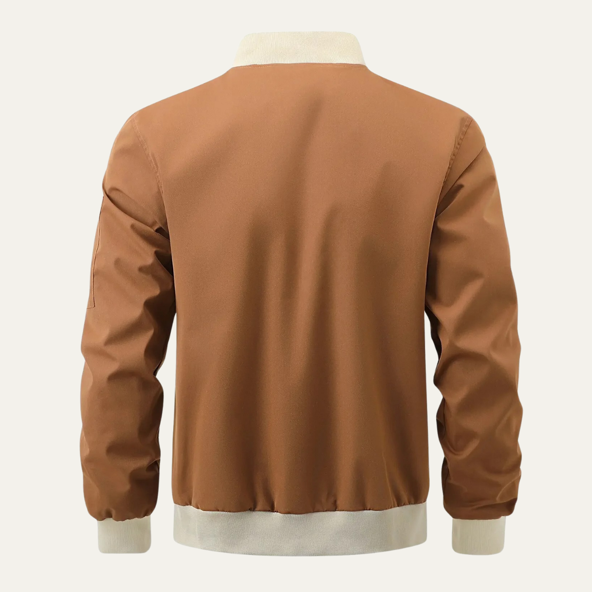 Relaxed Fit Men's Zipper Bomber Jacket