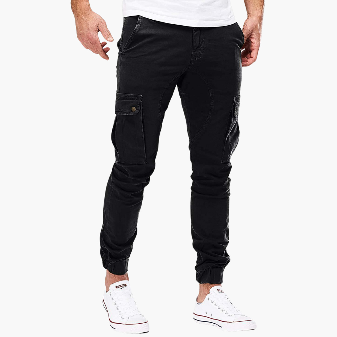 Relaxed Fit Work Pants with Large Side Pockets