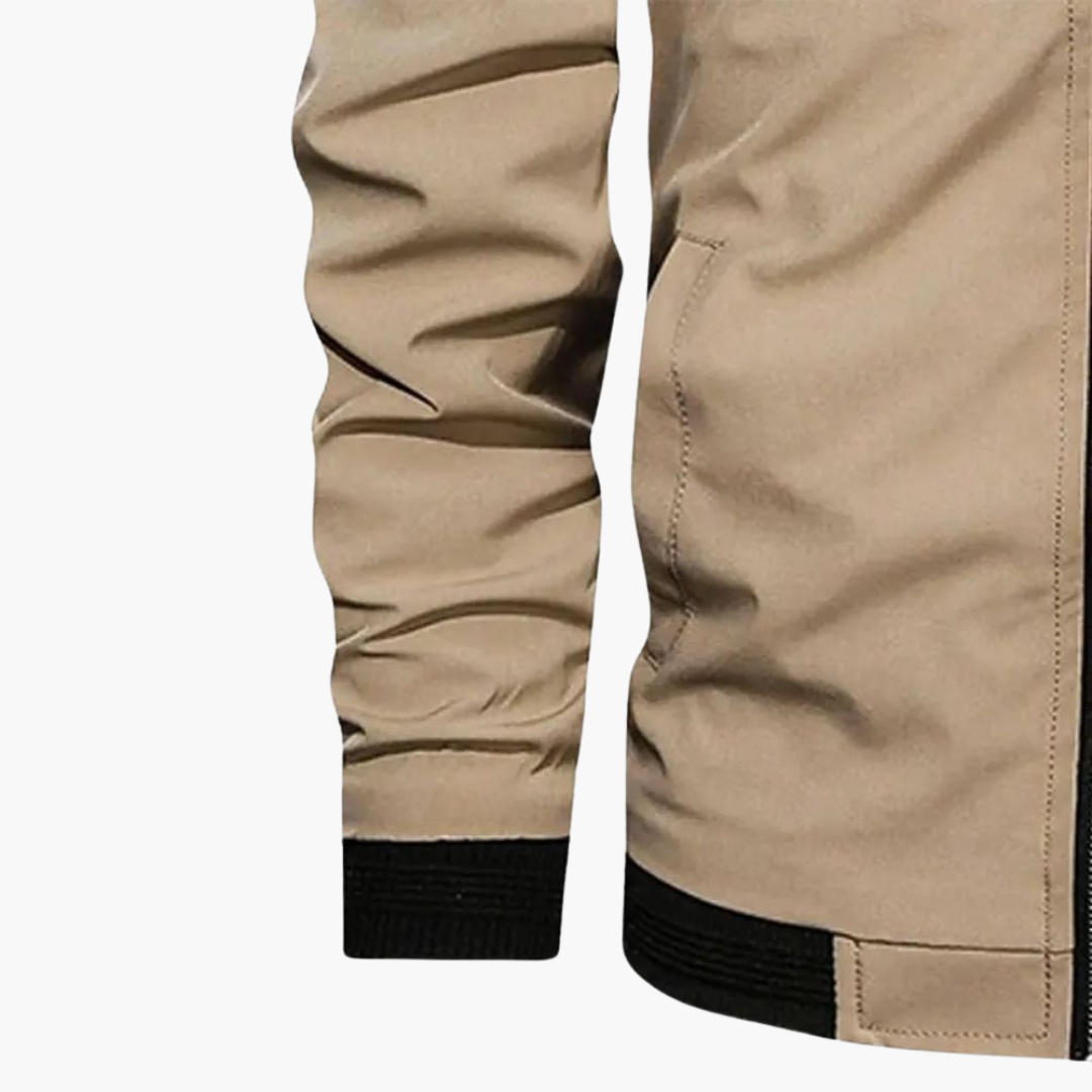 Slim Fit Mens Bomber Jacket - Comfortable & Water Resistant