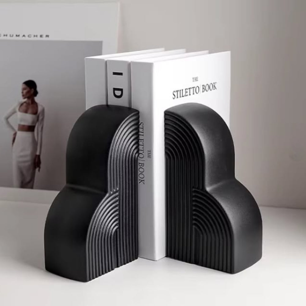 Modern White Cloud Book Ends - Nocini