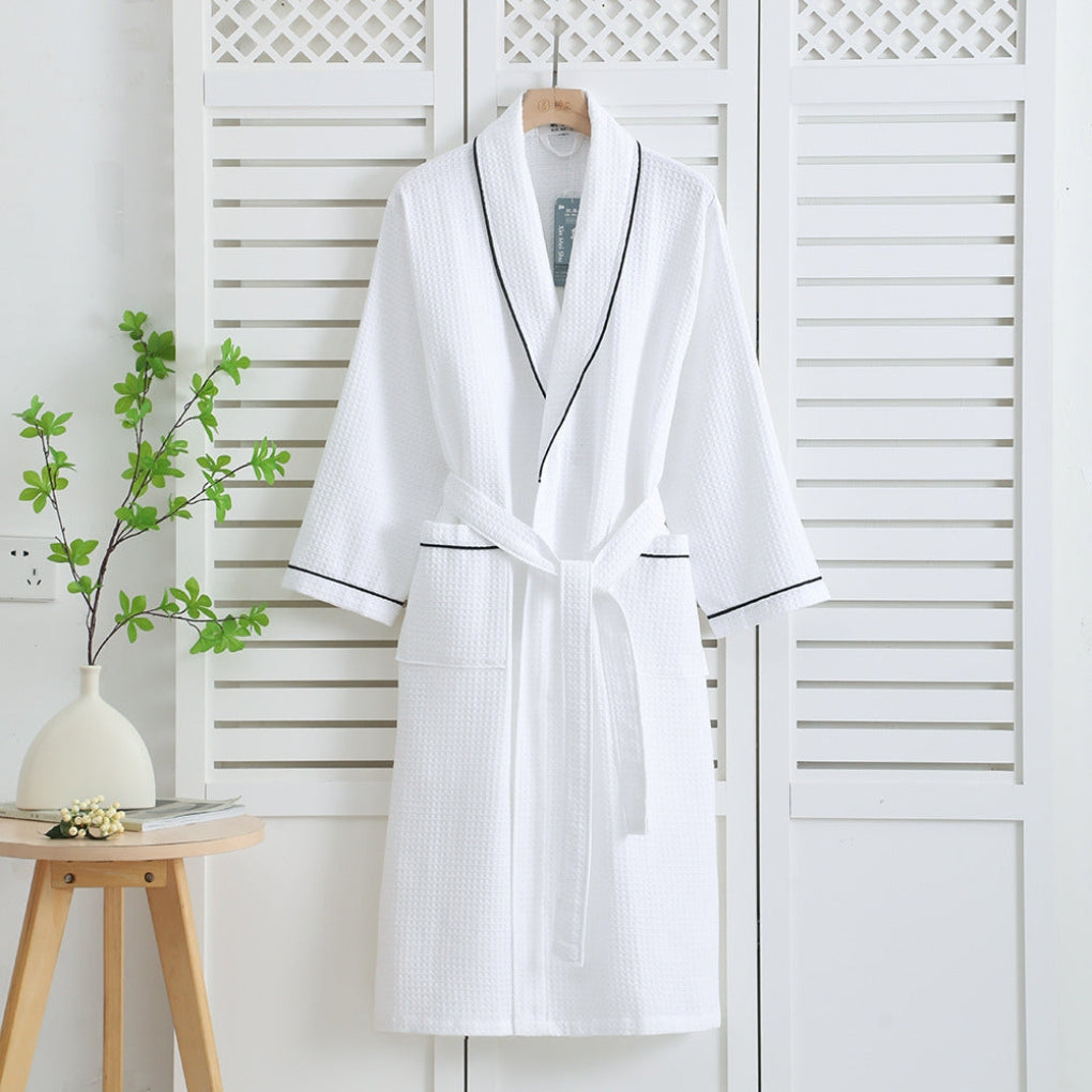 Soft Plush Waffle Weave Bath Robe