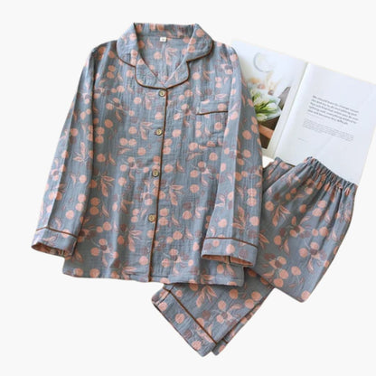 Cozy Women's Fleece Pajama Set with Cute Bear Design