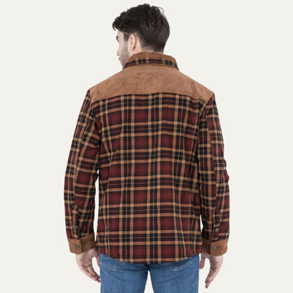 Warm Plaid Flannel Jacket for Men