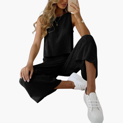 Relaxed Fit 2 Piece Outfit for Women - Casual Summer Wear
