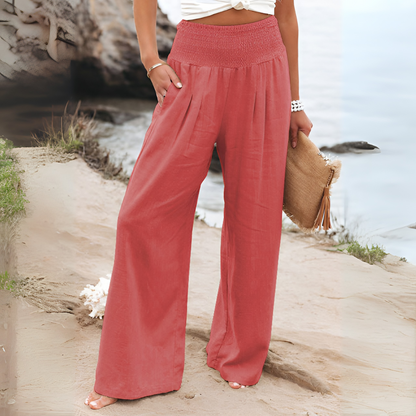 Relaxed Fit Women's Linen Pants