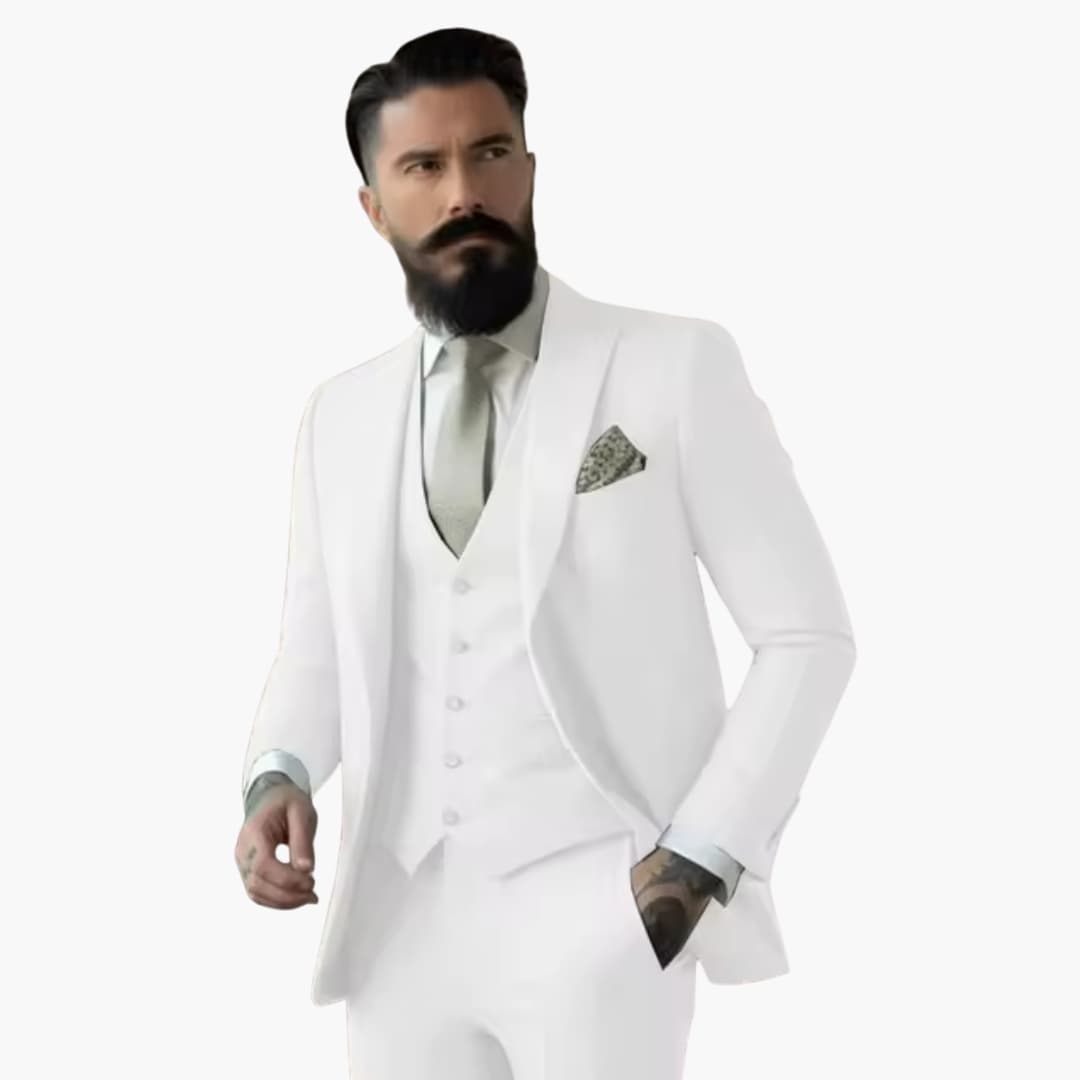 Slim Fit Mens Suit - Elegant Traditional Style