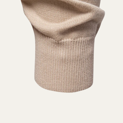 Rugged Mens Cable Knit V Neck Cardigan Sweater