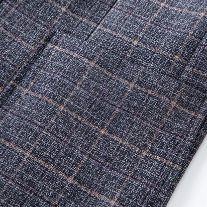 Classic Plaid Blazer For Men