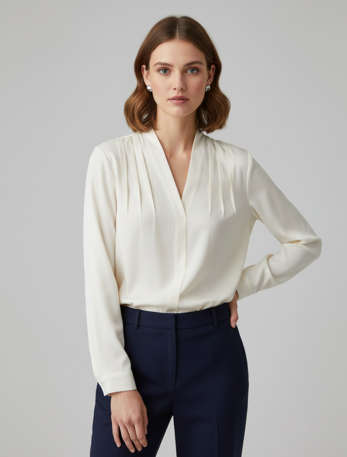 Luxurious Ruffle Sleeve Women's Blouse - Nocini