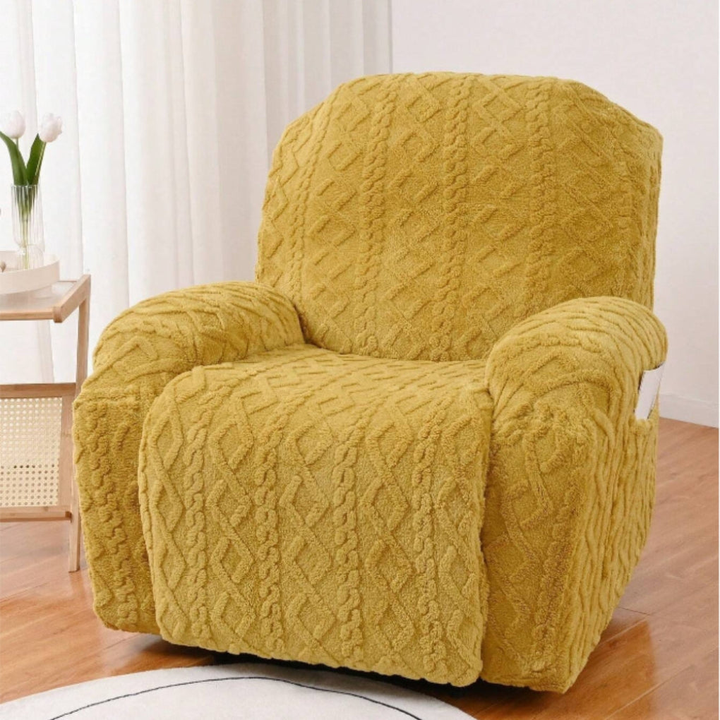 Cozy Fleece Recliner Chair Slipcover