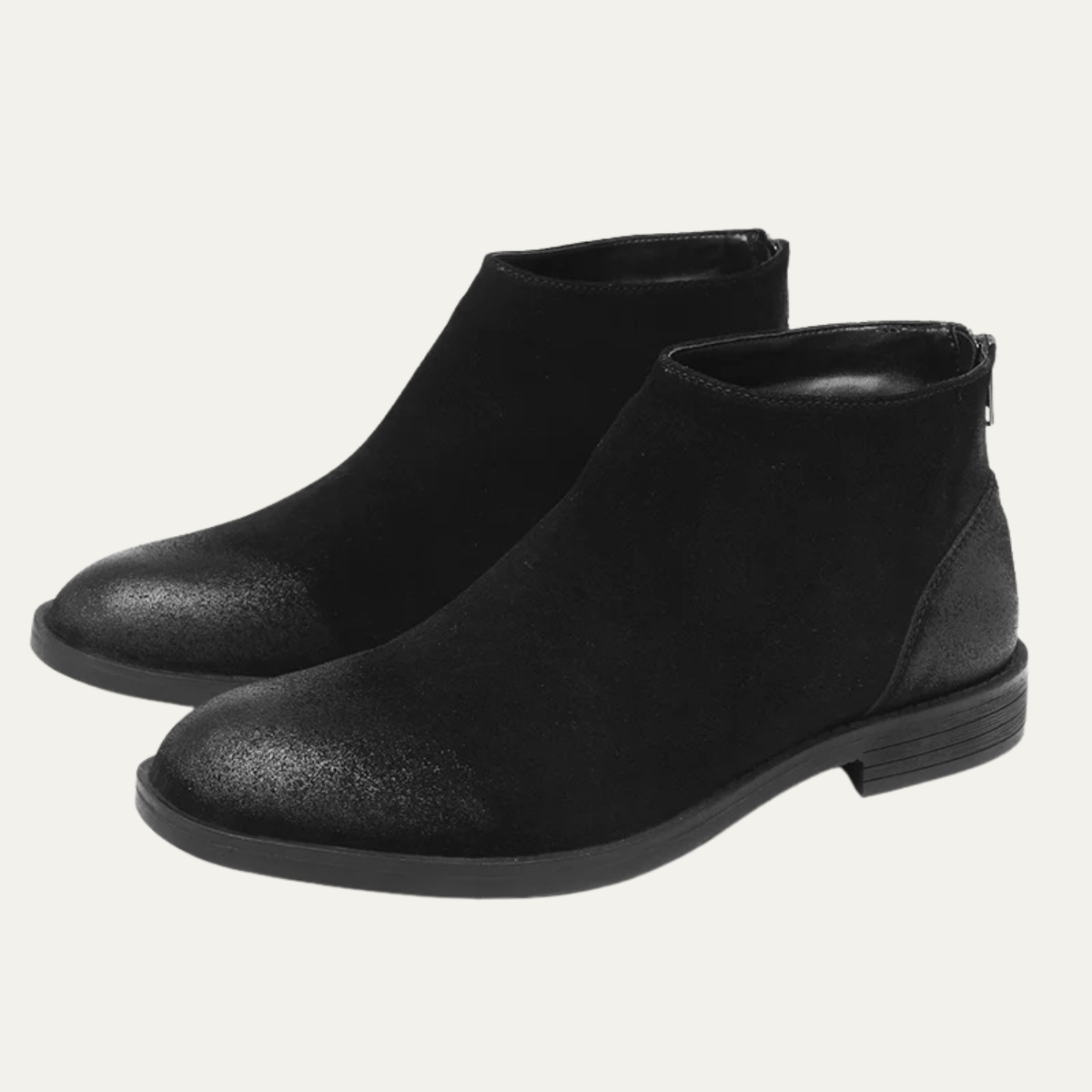 Classic Men's Suede Leather Zip Boots - Nocini