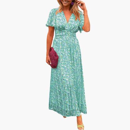Elegant V Neck Long Maxi Dress for Women
