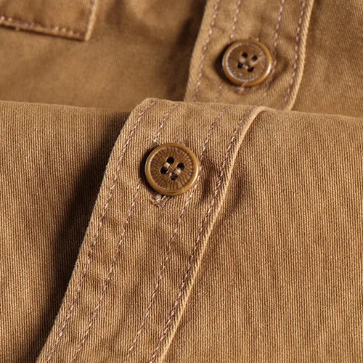 Reliable Men's Cotton Work Shirt with Pocket Storage