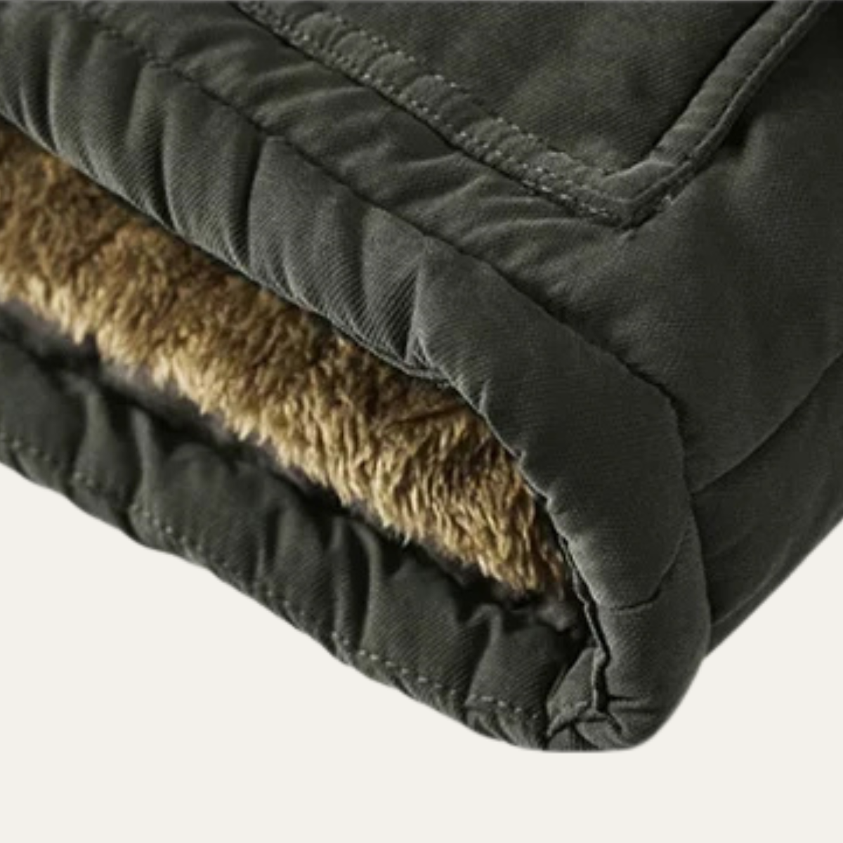 Insulated Men's Fleece Lined Hooded Winter Parka Coat