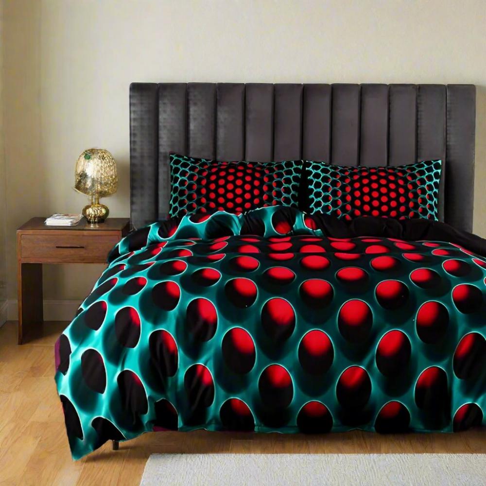 Galaxy Pattern 3-Piece Bedding Set - Olytrend