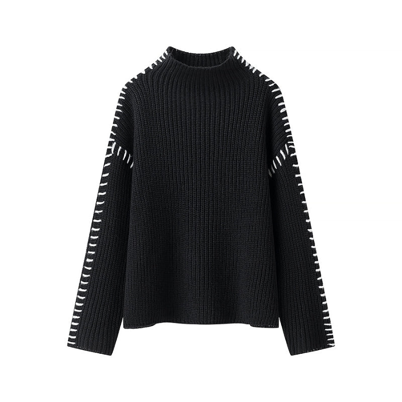 Casual Fit Crew Neck Pullover Sweater