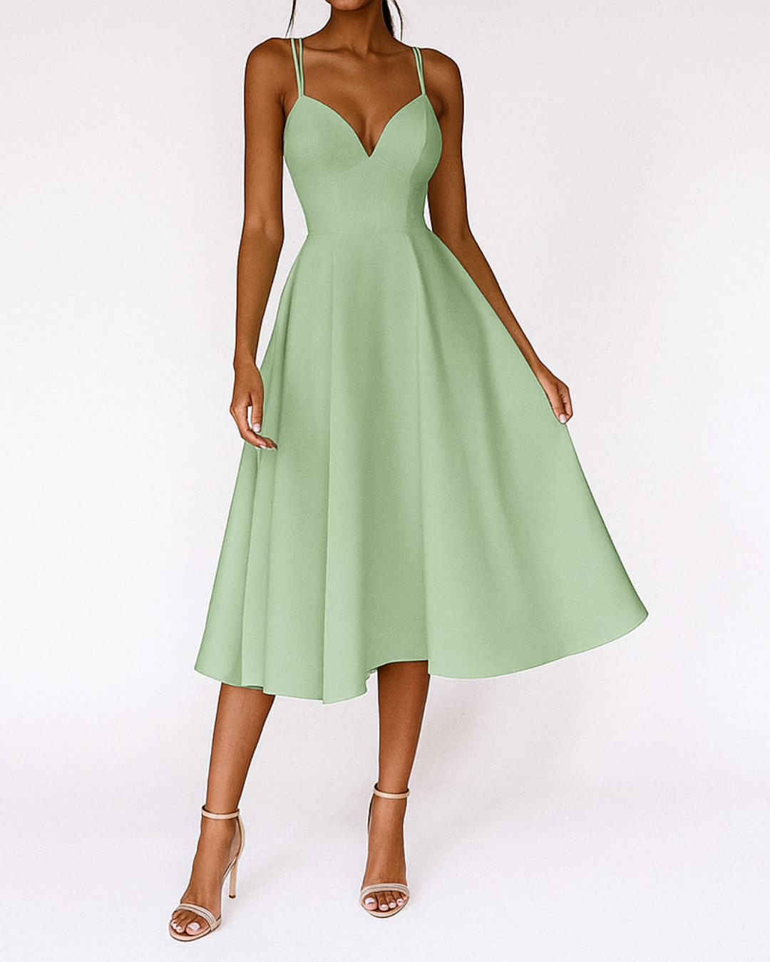 Elegant V Neck Formal Women's Dress