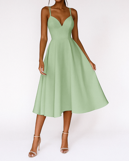 Elegant V Neck Formal Women's Dress