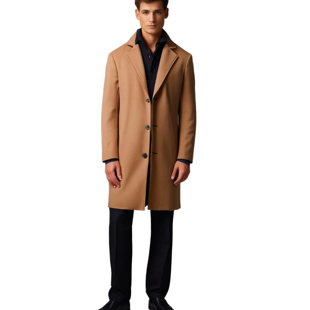Classic Waterproof Mens Overcoat | Insulated