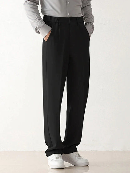 Comfortable Mens Chino Pants Loose Fit Style