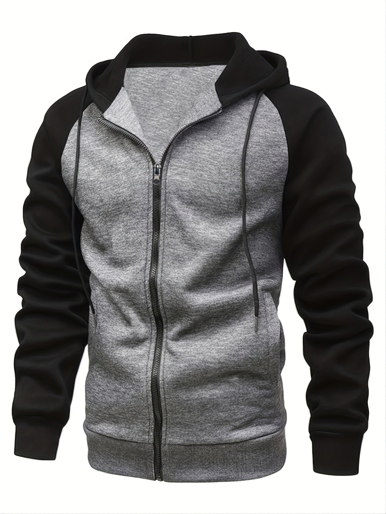 Men's Casual Zip Up Hooded Sweatshirt