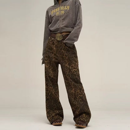Fashionable Leopard Print Women's Pants
