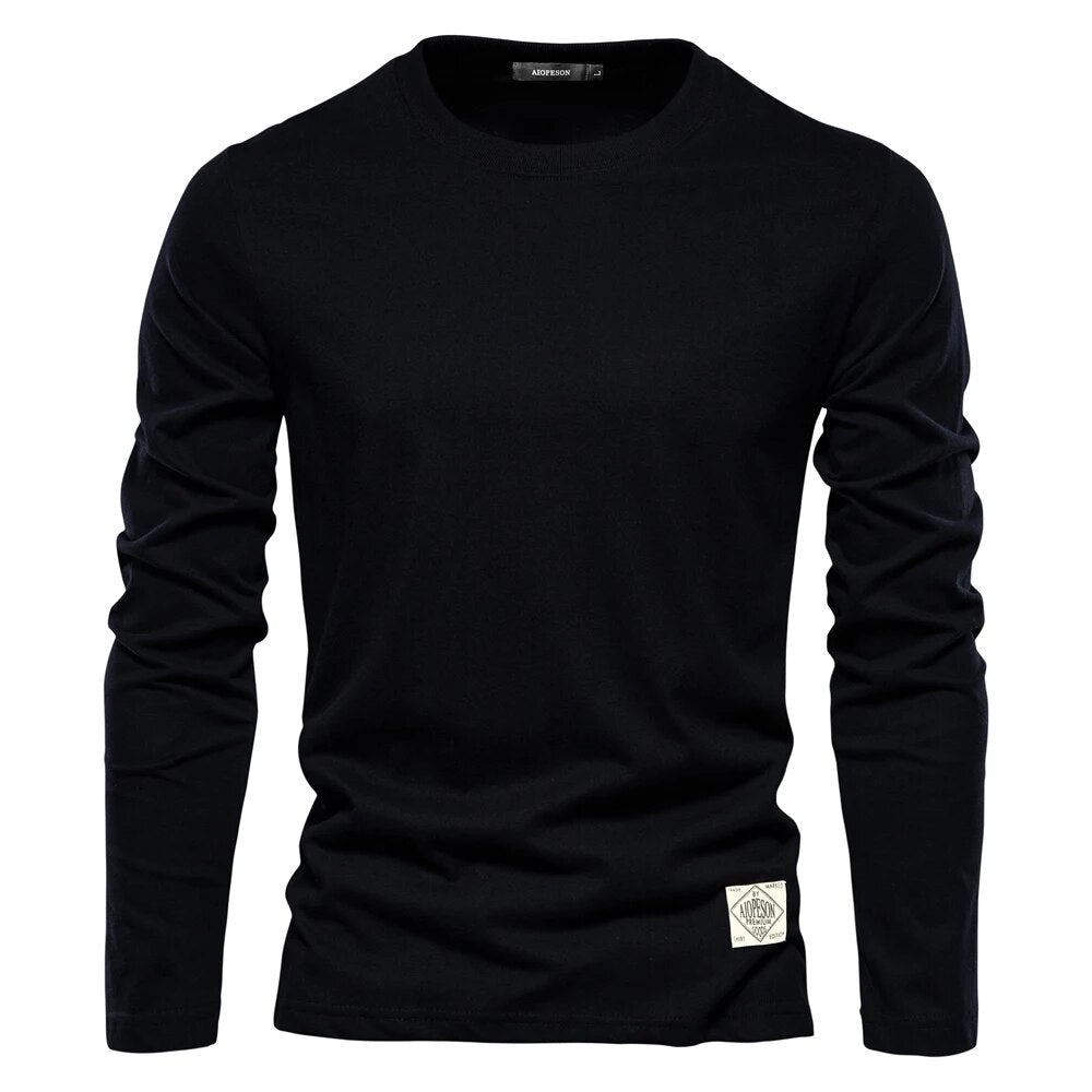 Casual Long Sleeve Tee Shirt for Men Classic