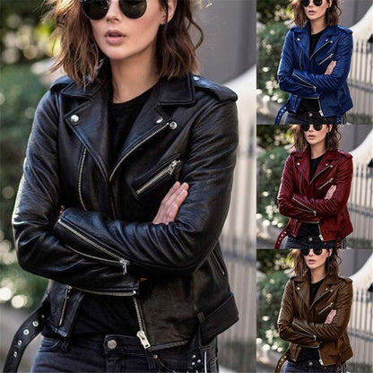 Premium Colorful Real Leather Jacket - Olytrend