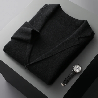 Relaxed Fit Men's Open Front Cardigan Sweater