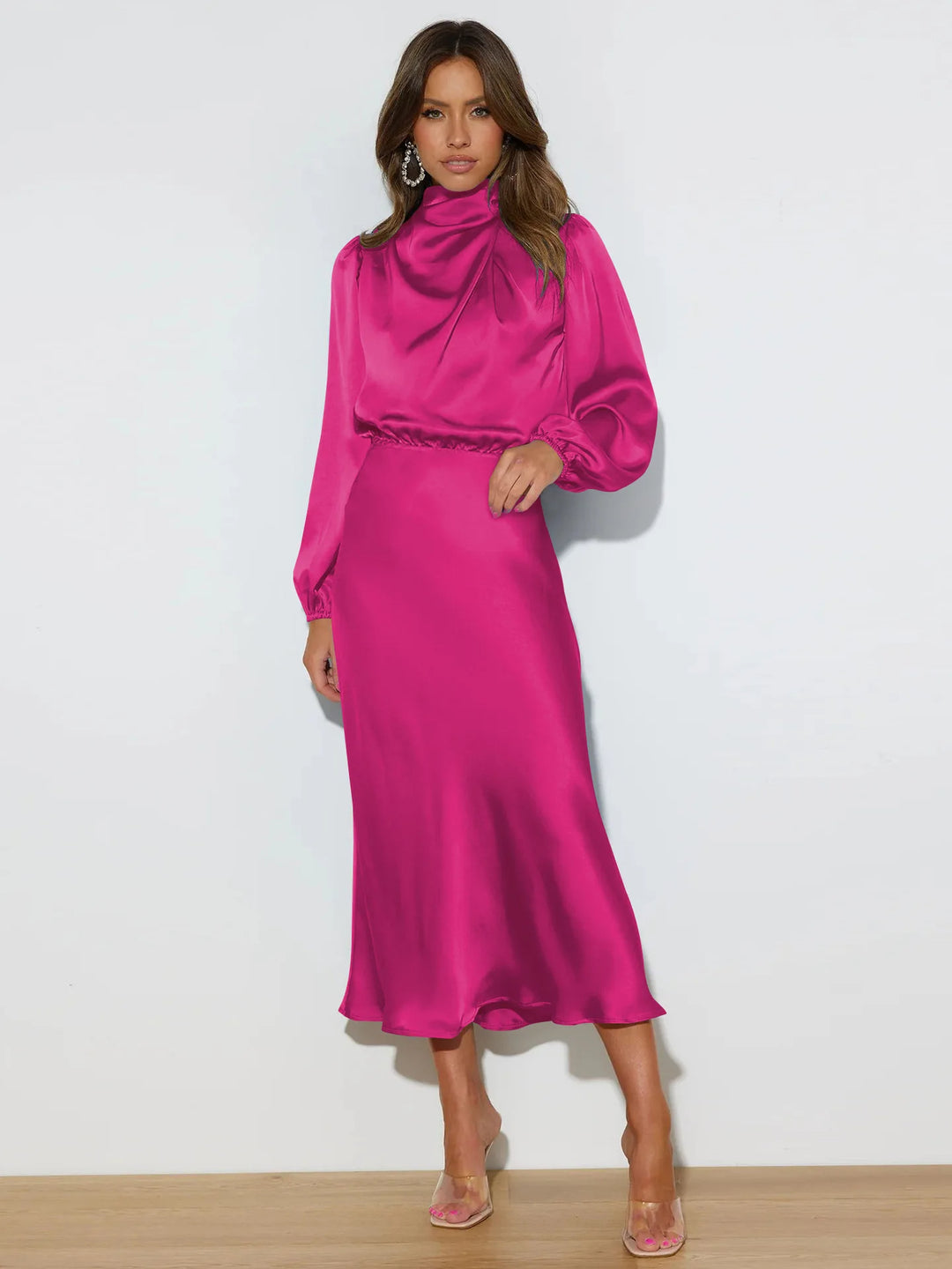 Luxurious Silk Formal Gown for Ladies