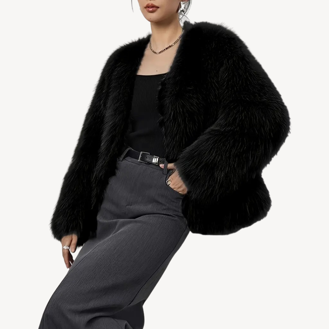Warm Ladies Faux Fur Winter Coat