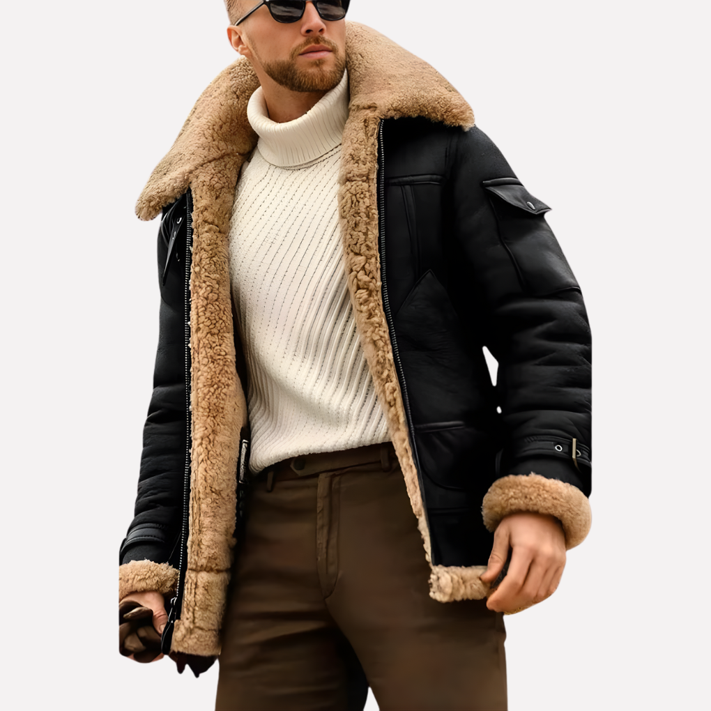Classic Leather Flight Jacket