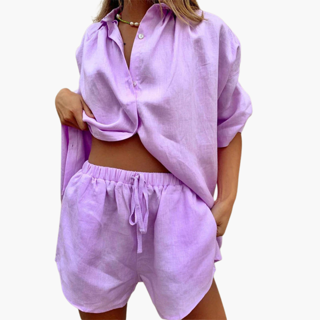 Casual 2 Piece Shorts Outfit for Women