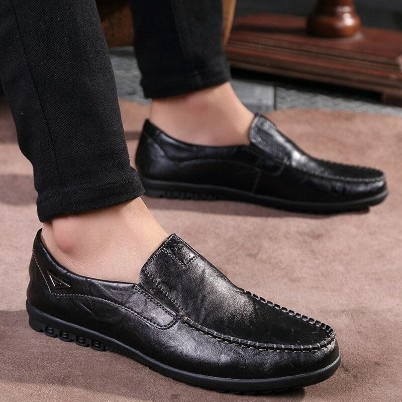 Men's Slip On Leather Loafers Comfort Shoes - Nocini