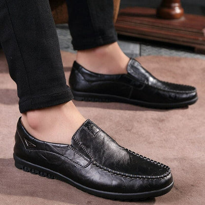 Men's Slip On Leather Loafers Comfort Shoes - Nocini