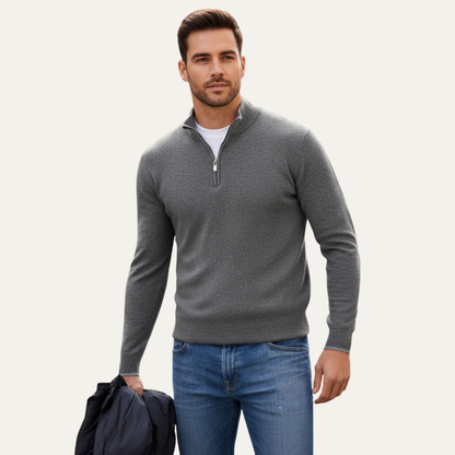 Cozy Men's Cotton Crew Neck Pullover Sweater