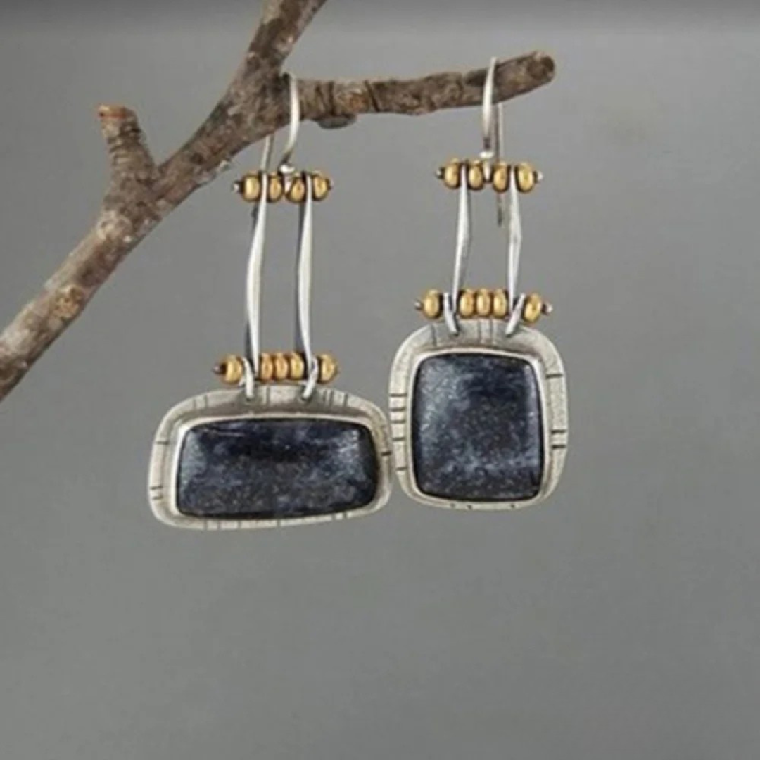 Vintage Sterling Silver Drop Earrings - Nocini