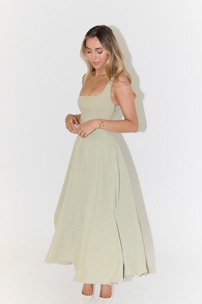 Elegant Satin A-Line Dress for Women
