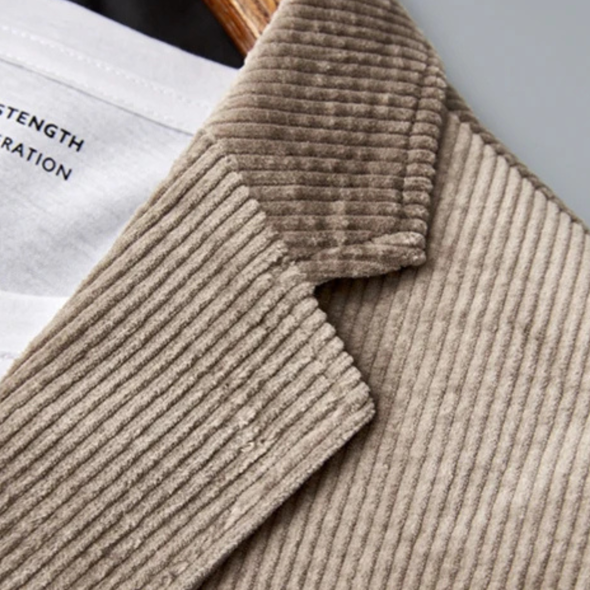 Relaxed Fit Mens Corduroy Blazer Jacket