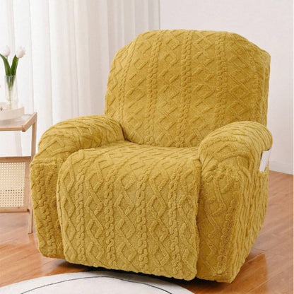 Cozy Faux Fur Recliner Chair Slipcover