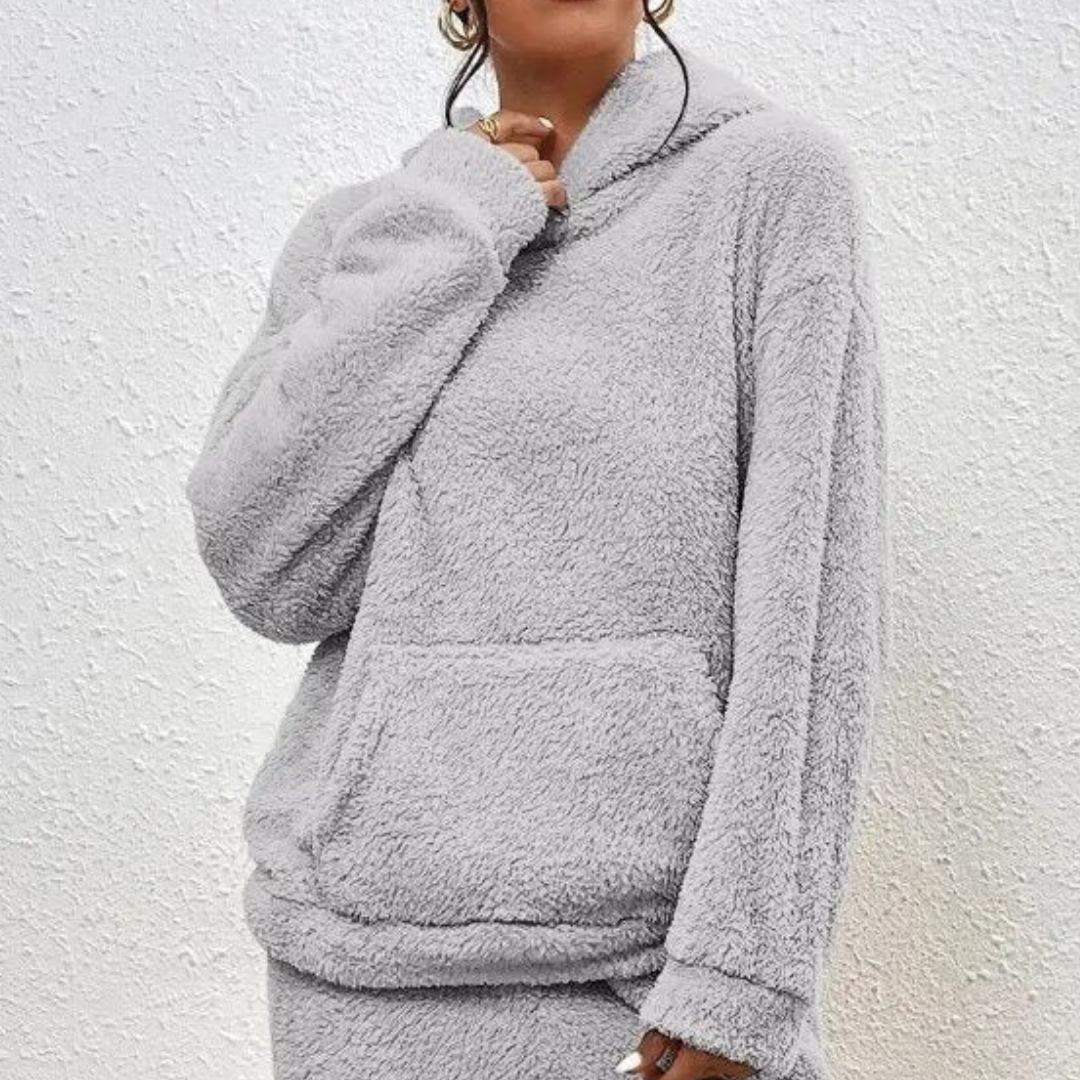 Comfy Oversized Hoodie with Pocket, Long Sleeve Design