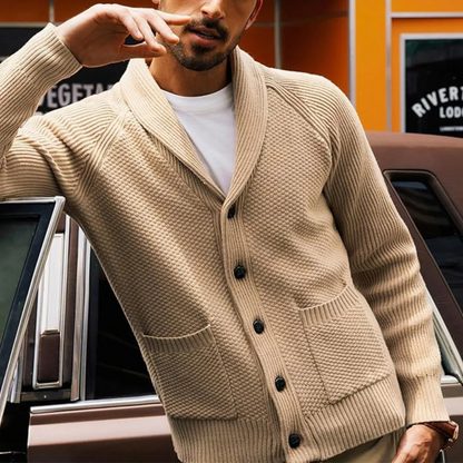 Classic Men's Button Front Sweater Cardigan