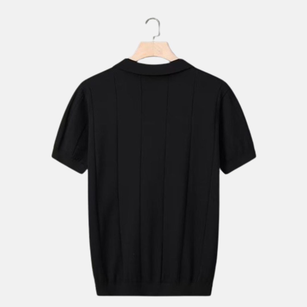 Classic Fit V-Neck Short Sleeve Polo Shirt