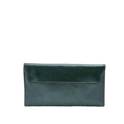 Classic Brown Leather Fold Wallet