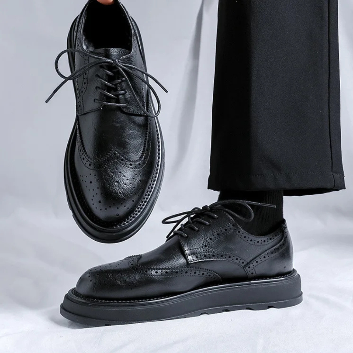 Luxury Mens Genuine Leather Oxford Shoes