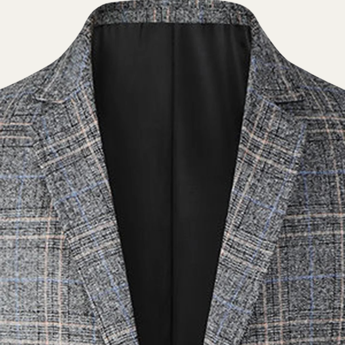Slim Fit Checked Blazer for Men